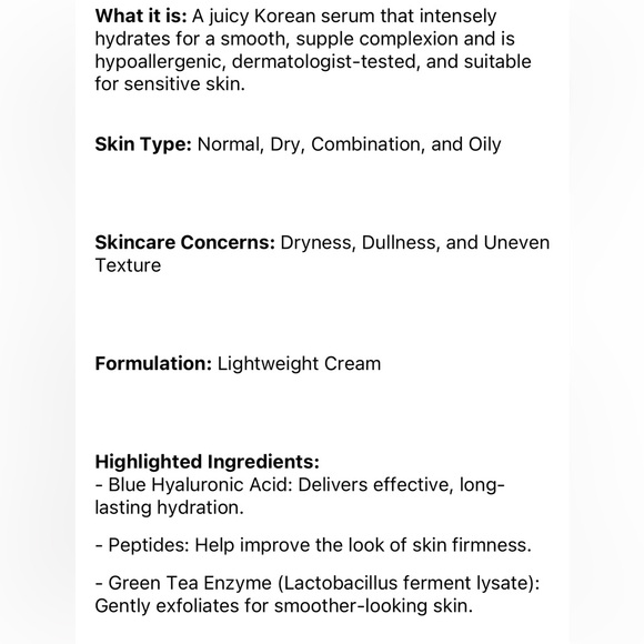 NEW! LANEIGE Water Bank Hyaluronic Serum | Unopened - Picture 7 of 8